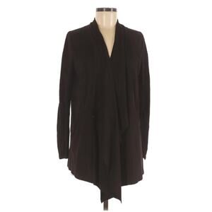 BLANK NYC Cardigan Faux Suede Cascade Front Long Sleeve Sweater Women's Sz M